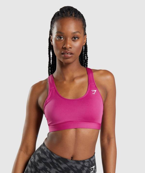 Damske Športové Podprsenky Gymshark Scoop Neck Ruzove | KB4671258